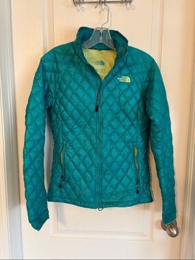 The North Face Teal Quilted Packable Puffer Jacket